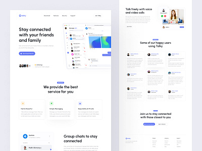 Talky - Messenger Landing Page