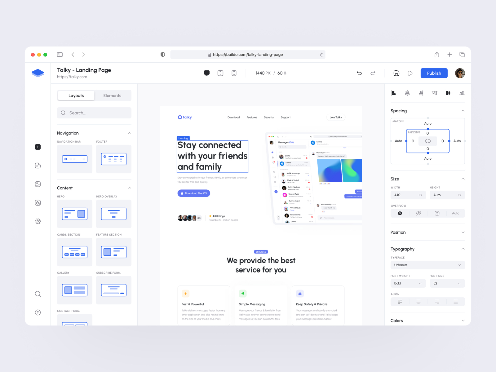 Buildo - Website Builder by Rayfan Tio Saputro for Keitoto on Dribbble