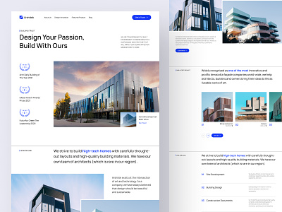 Arshitek: Architect Landing Page