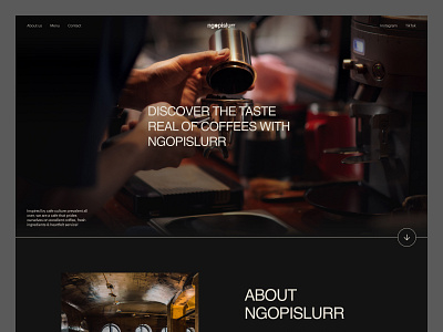 Ngopislurr - Coffee Shop Landing Page by Rayfan Tio Saputro for Keitoto ...