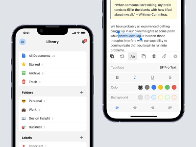 Nulis - Notes Mobile App app clean component diary light mobile notes sticky notes text decoration ui ux
