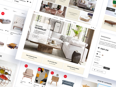 Maynooth Furniture web design for online store adobe photoshop adobe xd design ui ux web website