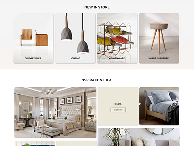 Landing page for Furniture store adobe photoshop adobe xd design minimal ui ux web website