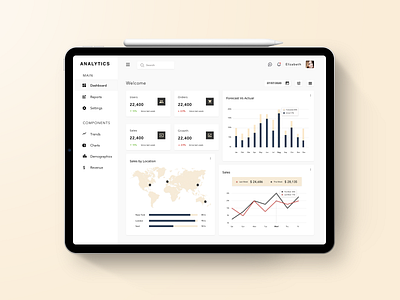 Dashboard UI Design admin panel analytics dashboard dashboard design ios app design ipadpro sales dashboard sketch ui uidesign ux