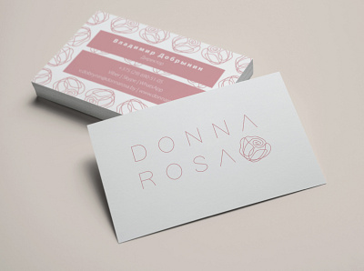 Brand identity for DONNA ROSA branding design logo