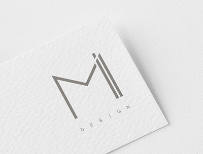 Brand identity for MI DESIGN, architectural designers. branding branding and identity logo