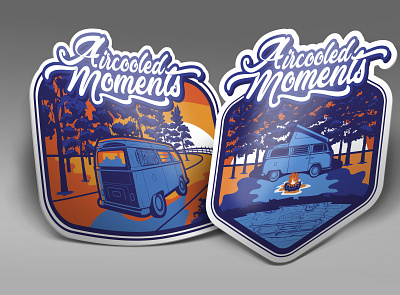 Aircooled Moments Illustrations artwork design illustration illustrator photoshop tshirtdesign typography vector