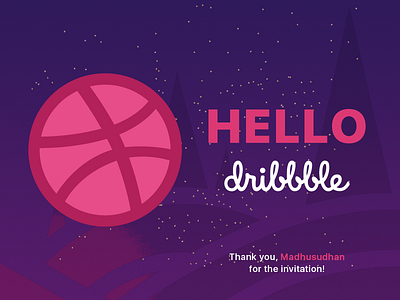 Dribbble Thank You