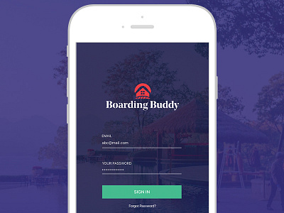 Login page application design hotel app mobile app uiux