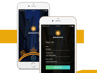 Login and Splash screen - ios app design mobile application ui design uiux