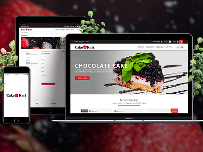 online cake store website online store shopping site uiux web design