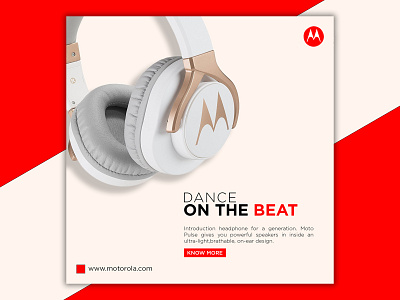 Motorola Headphone Poster branding design logo logo design logo mark podcast poster poster art poster design posters