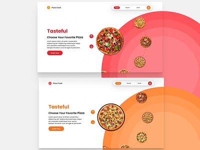 Pizza Food app branding design food pizza ux web web design