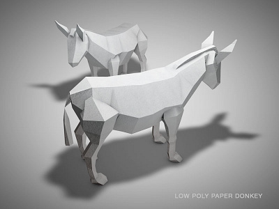 Low Poly Donkey