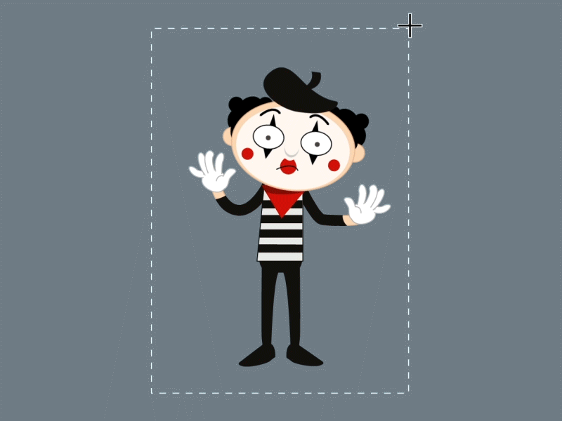 Marquee Tool Mime flat illustrator mime vector