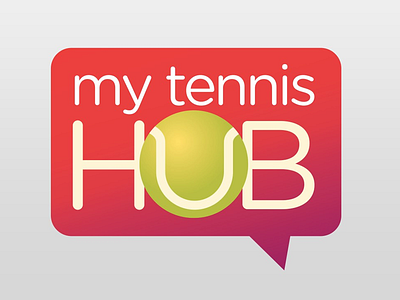 My Tennis Hub Logo app icon illustrator logo tennis