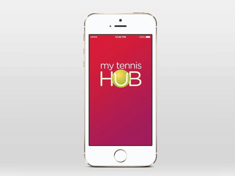 Tennis Hub UI app icon illustrator logo tennis ui ux