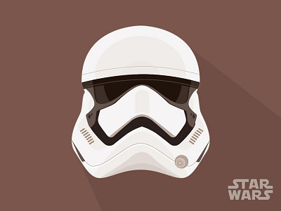 Storm Trooper Vector dark side flat illustration star wars. storm trooper vector
