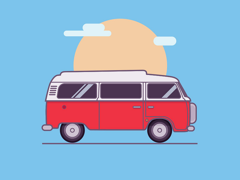 VW Camper Van by tcbrooks06 on Dribbble