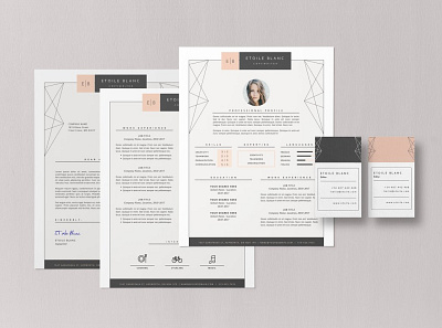 Creative Resume Template • Etoilé coverletter cv template illustration logo professional resume profile resume resume template
