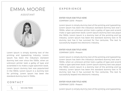 Professional Resume Template, Clean Resume, Resume Template Word creative design creative resume design cv template logo modern cv templat resume template update 2022