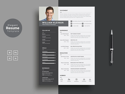 Professional Resume Template Word. CV Template Professional creative design cv template professional resume resume resume template