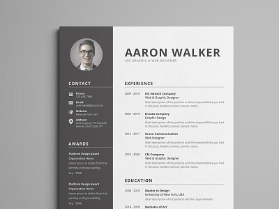 Resume Template / CV | Modern Resume Template | Free Download cover letter cv cv template modern cv professional resume resume resume template template