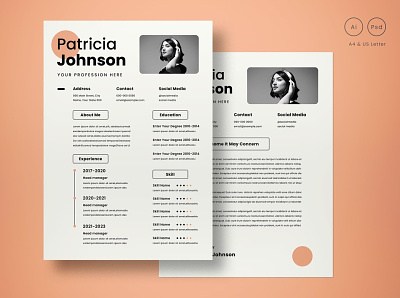Minimalist Resume | Modern CV/Resume template | Free Download coverletter creative design cv template design illustration professional resume resume resume template