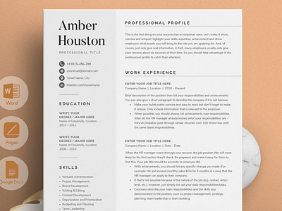 Resume/CV - The Amber