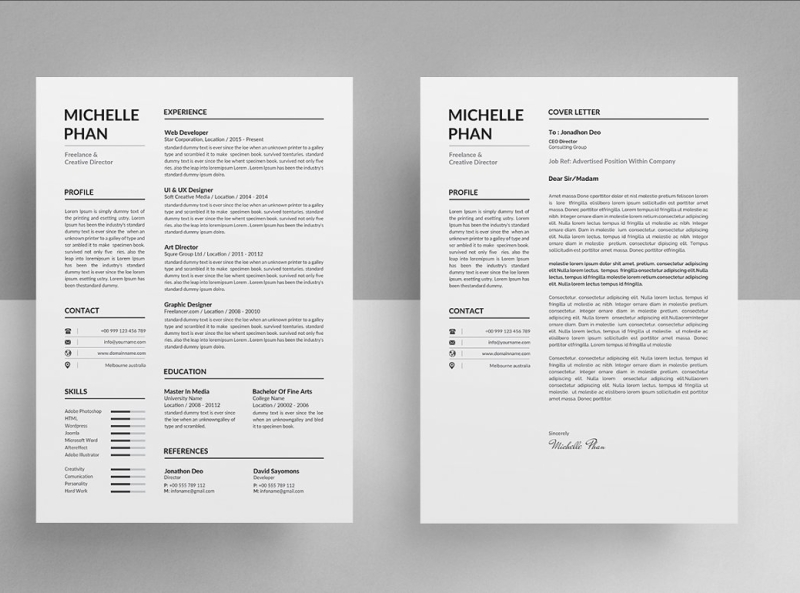 CV Resume – Executive Graphic Designer - UI Creative