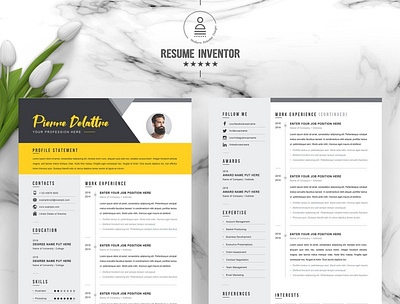 Modern Resume Template | Cover Letter Template | Download Now cover letter cover letter template cv cv template modern resume ms word resume resume resume and template resume template template