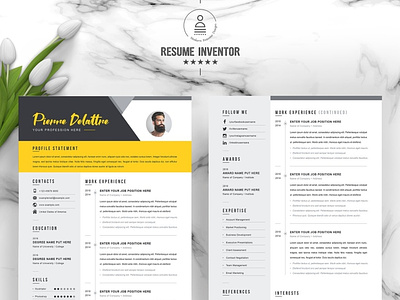 Modern Resume Template | Cover Letter Template | Download Now