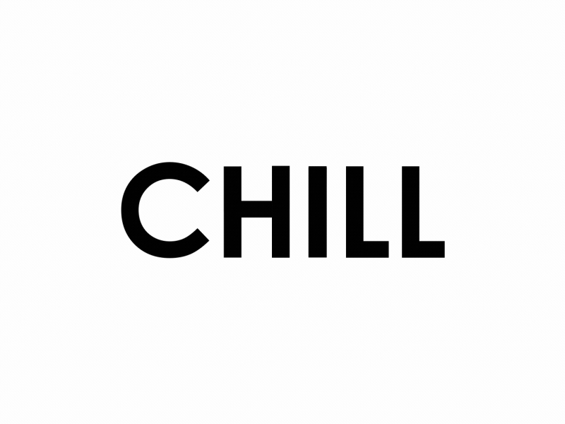 Chill logo animation design flat illustration logo minimal vector