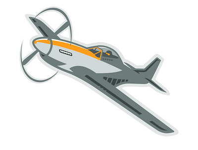 Aviators Mascot aviation aviator fighter fighterjet flight illustration jet lockup logo mascot mustang plane sports war wings