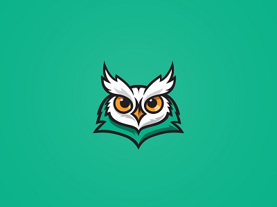 Owl animal beak bird brows eyes feathers fierce horned mascot owl prey sports
