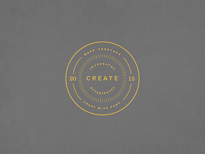 Create Emblem 1 badge circles concentric create creativity emblem emboss lockup monogram seal typography watermark