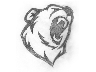 Bear Sketch animal bear bears growl logo mascot roar sketch sports team teeth