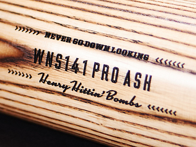 White Nuckle Sports Co. Barrel Engraving baseball bat engraved engraving laser sports wood wood bat