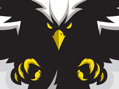 Eisenhower Eagle In Flight attack beak claws eagle feathers flight mascot sports talon team wings