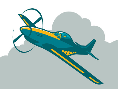 Aviator Mascot Part 2 airplane aviation aviator fighter plane mascot p51 mustang plane wwii