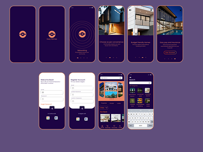 Real estate design app branding ui