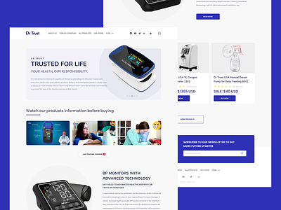 Dr Trust BP Monitor Landing Page