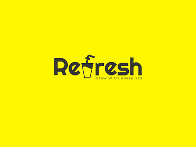 'Refresh' cafe Logo Design