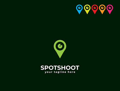 'SPOTSHOOT' Logo Design adobe illustrator branding creative design creativelogo design flat design graphicdesign location app location logo logo logo design logo designer logodesign logos minimal design minimalist minimalist logo photography photography logo vector