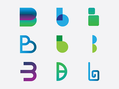 Letter B Logos brand branding color theory creative creative design creativelogo design graphicdesign letter b letter b logo lettermarkexploration lettermarklogo logo logo design logo designer logodesign logos logotype minimalist vector