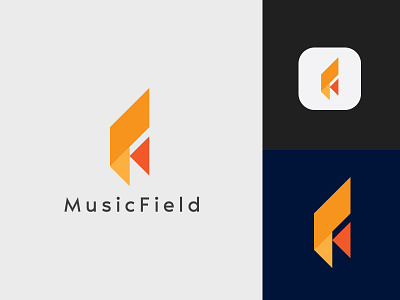 Music field App Logo Design adobe illustrator app app icon logo appicons application branding graphic design letter f logo logo concept logo design logo designer logodesign minimalist modern modern app icon music music app music logo ui