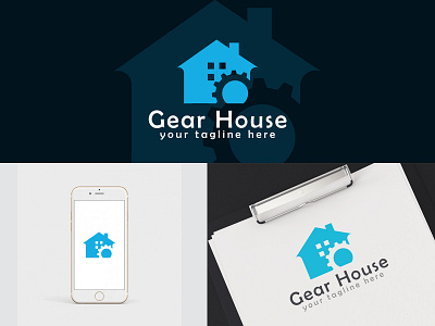 'Gear House' Logo Design 3d animation branding creative design creativelogo design graphic design graphicdesign illustration logo logo designer logodesign logos motion graphics ui
