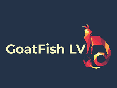 GoatFish LV Low Poly Logo creative creative design creativelogo expert fish logo goat logo goatfish logo logo logo designer logodesign logos low poly low poly animal low poly logo mascot logo modern pictorial mark professional timeless versatile