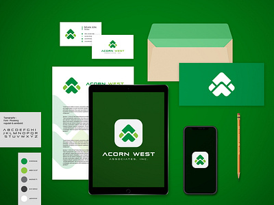 Acorn West Associates, Inc Logo and Branding branding climate creative design creativelogo design energy graphic design logo logo designer logodesign logos renewable