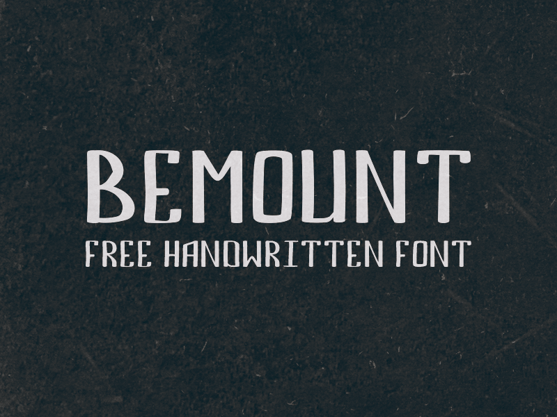 BEMOUNT free handwritten font cyrillic font free free font freebie lettering source typeface typography